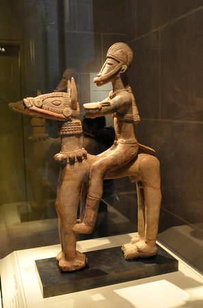 Equestrian figure

Inland Niger Delta Style
Inland Niger Delta region, Mali
13th-15th century
Ceramic
H x W x D: 70.5 x 14.9 x 19.7 cm (27 3/4 x 5 7/8 x 7 3/4 in.)
Museum purchase
86-12-2

Since the 1